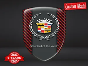 Cadillac Sticker Coprimozzo Personalizzato Racing Cupola